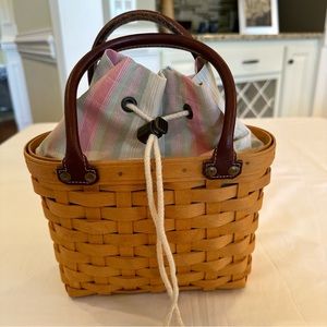 Longaberger “Good Ol’ Summertime” 2001 Small Boardwalk Basket 🧺